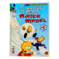 Preview: Comiccover von Die Simpsons – Winterwirbel 1: Homer, Marge, Bart, Lisa und Maggie in einer verschneiten Winterlandschaft, eingepackt in Winterkleidung, umgeben von Schnee, Eis und winterlichem Chaos.